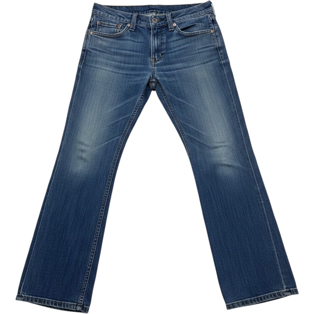 Levi Strauss & Co Mens Dark Wash Straight Leg Denim Jeans Blue Size 34x31